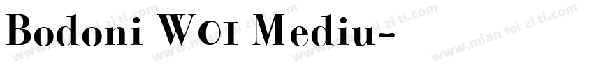 Bodoni W01 Mediu字体转换